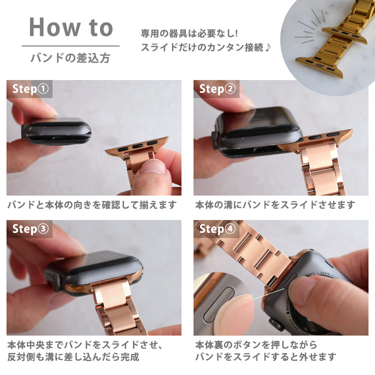 金アレ対応 ステンレスバンド サイズ情報